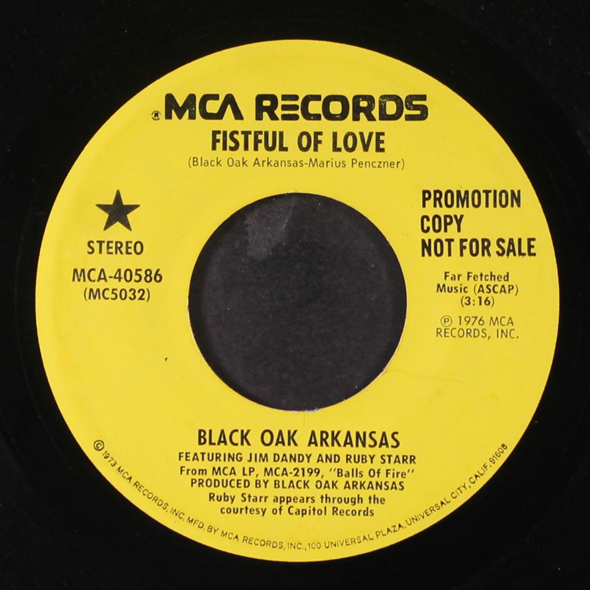 fistful of love by BLACK OAK ARKANSAS