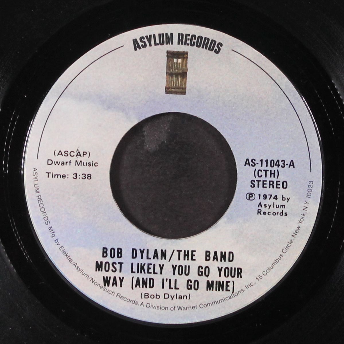 most likely you go your way / stage fright by BOB DYLAN & BAND