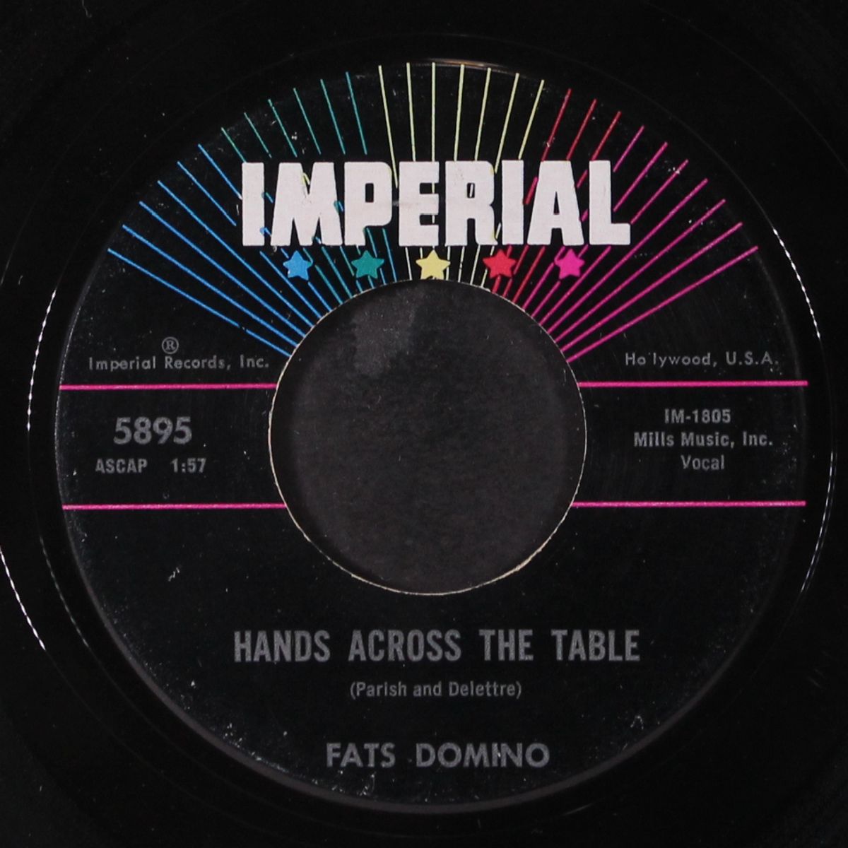 won't you come on back / hands across the table by FATS DOMINO