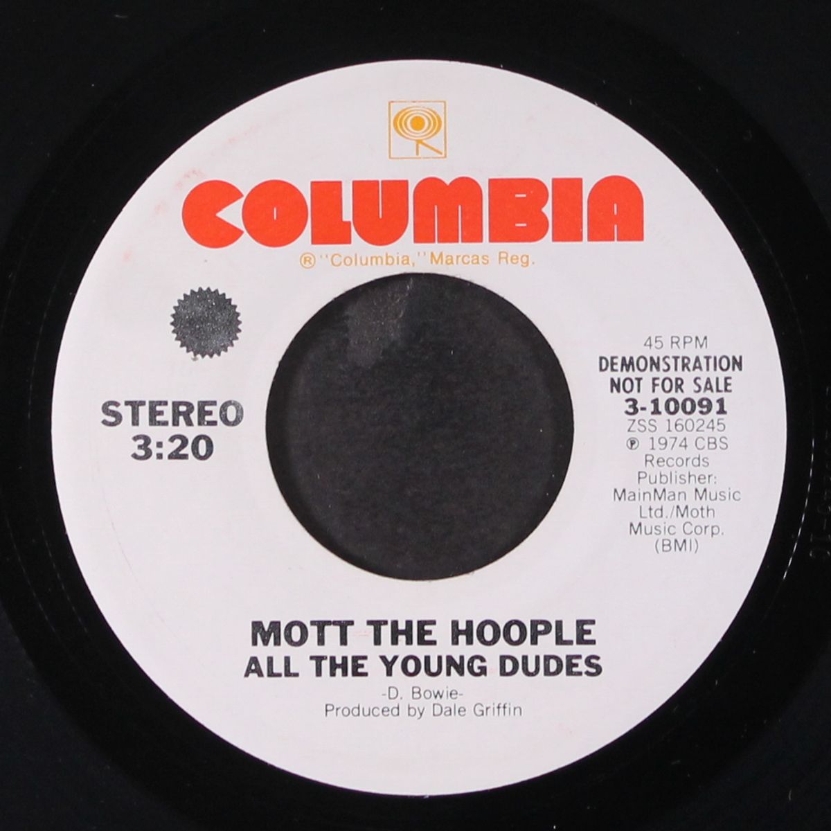 all the young dudes / mono by MOTT THE HOOPLE