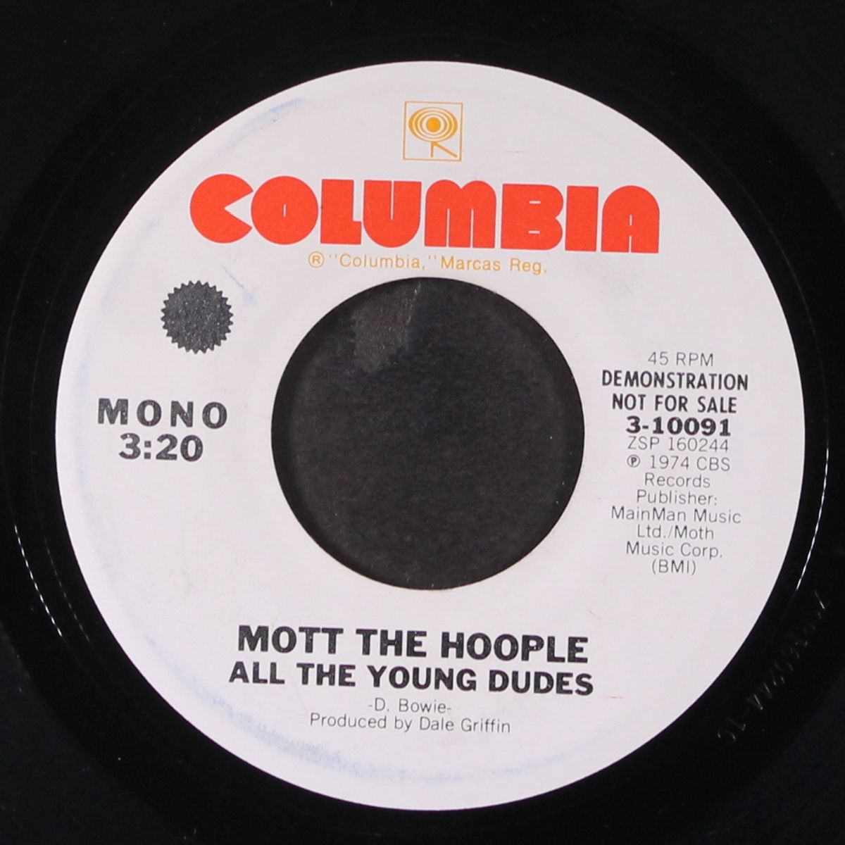 all the young dudes / mono by MOTT THE HOOPLE
