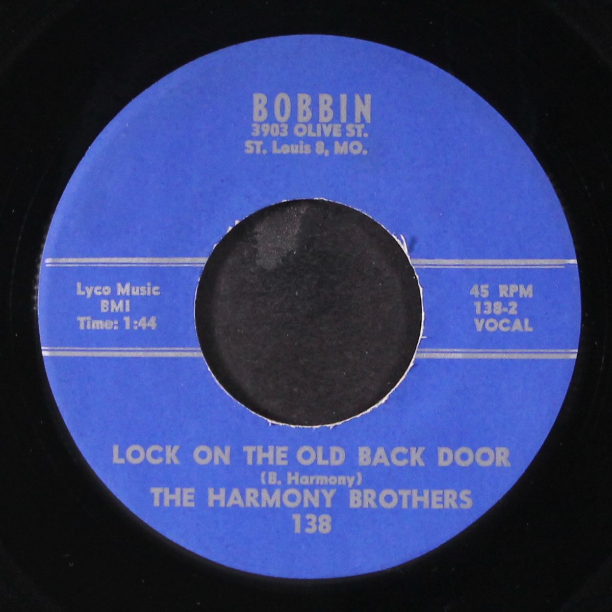 lock on the old back door / remember me by HARMONY BROTHERS