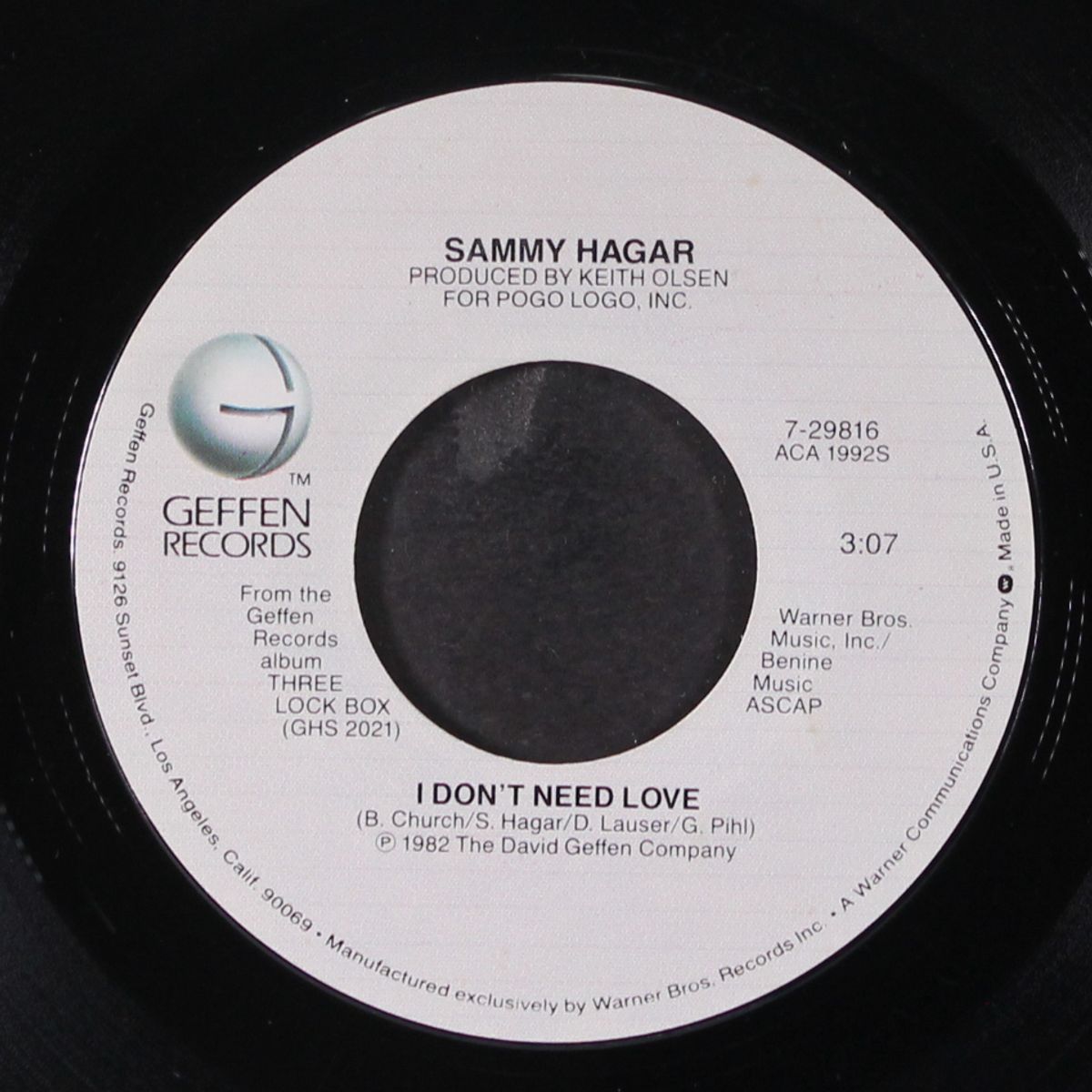 your love is driving me crazy / short by SAMMY HAGAR