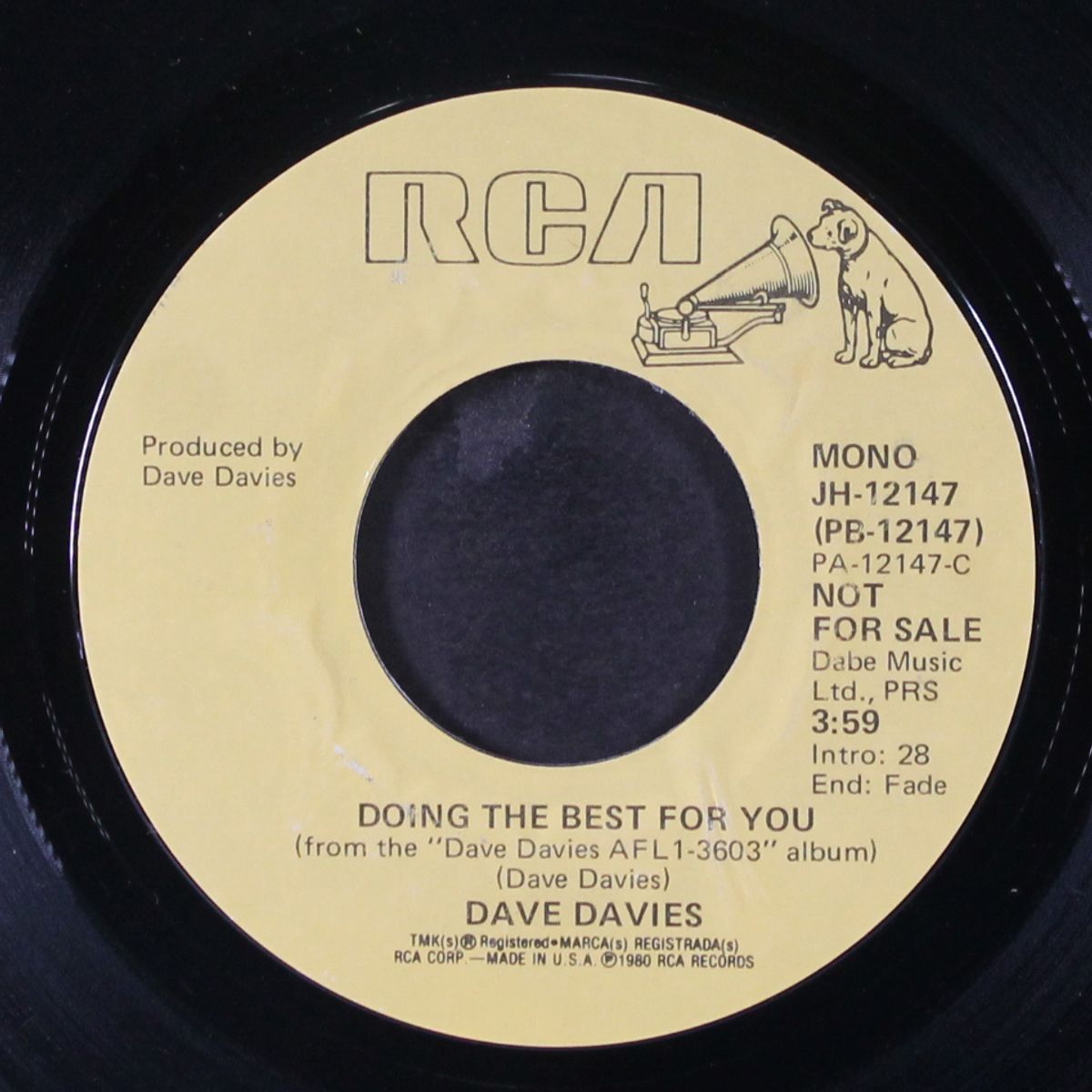 doin' the best for you by DAVE DAVIES