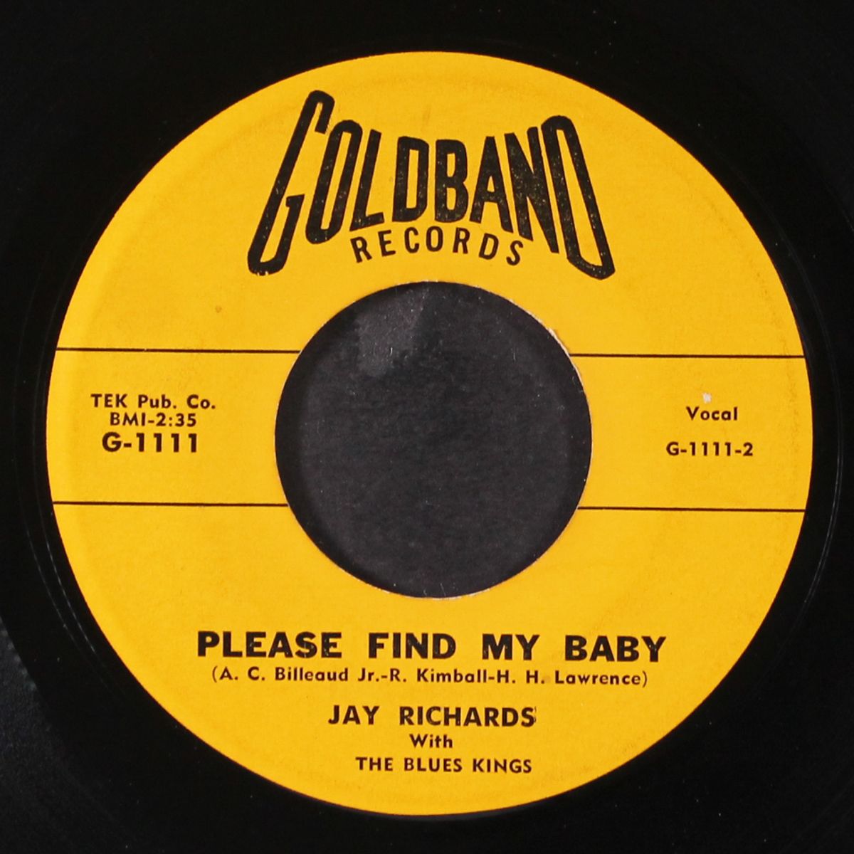 johnny get your gun / please find my baby by JAY RICHARDS & BLUES KINGS