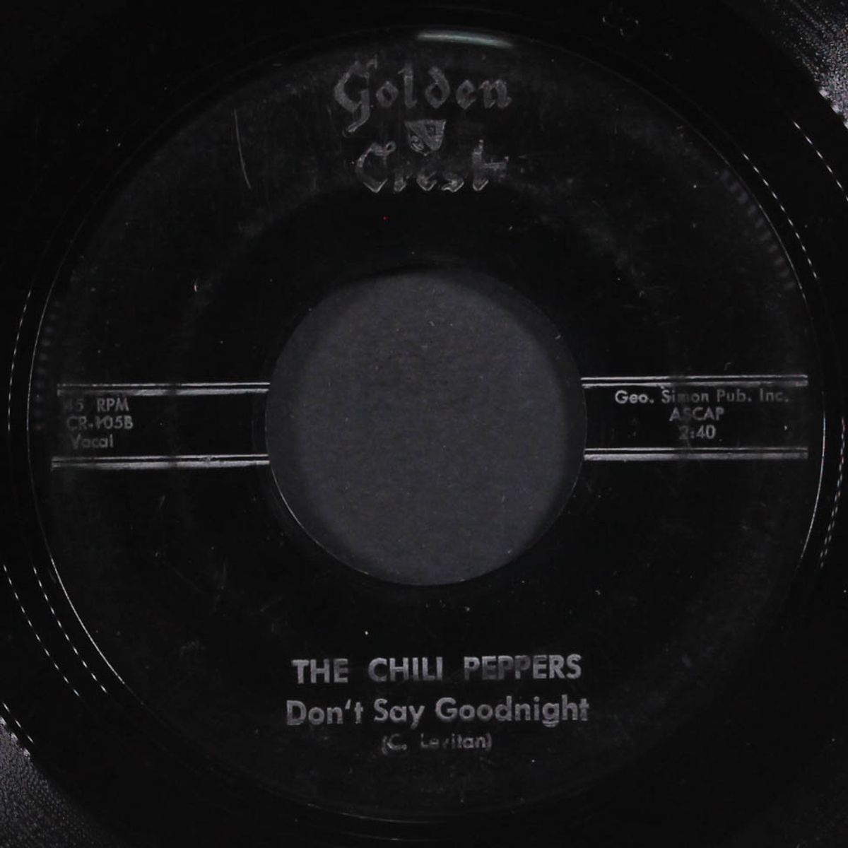 south of the border / don't say goodnight by CHILI PEPPERS