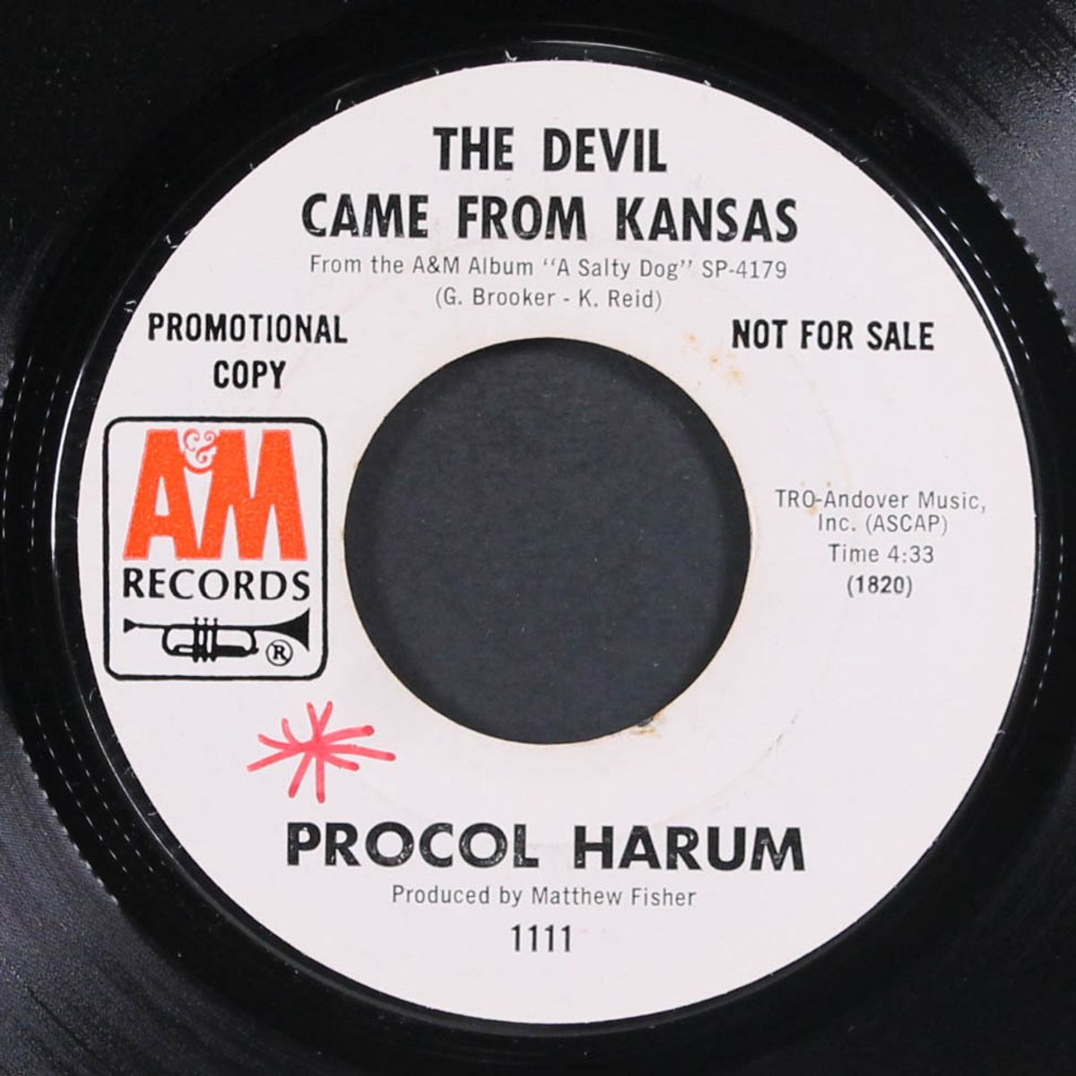 boredom / the devil came from kansas by PROCOL HARUM