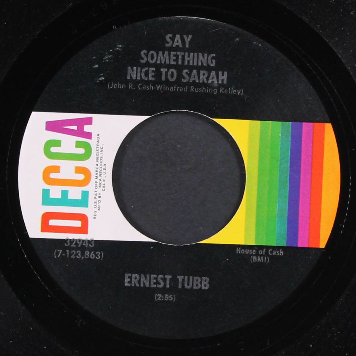 say something nice to sarah / teach my daddy how to pray by ERNEST TUBB