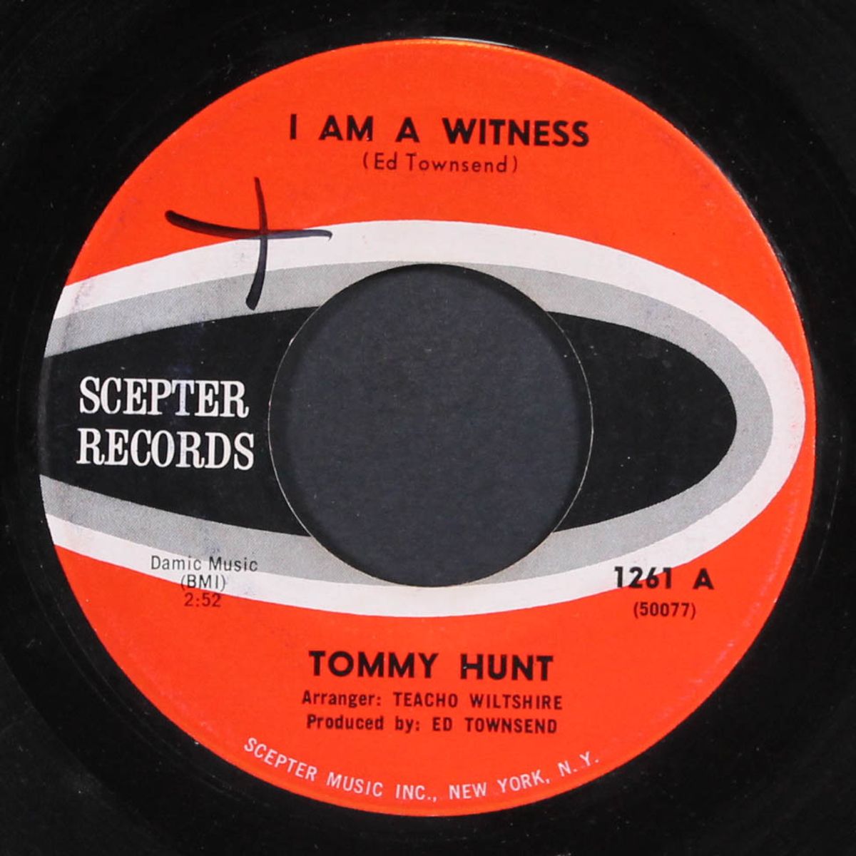 i am a witness / i'm with you by TOMMY HUNT
