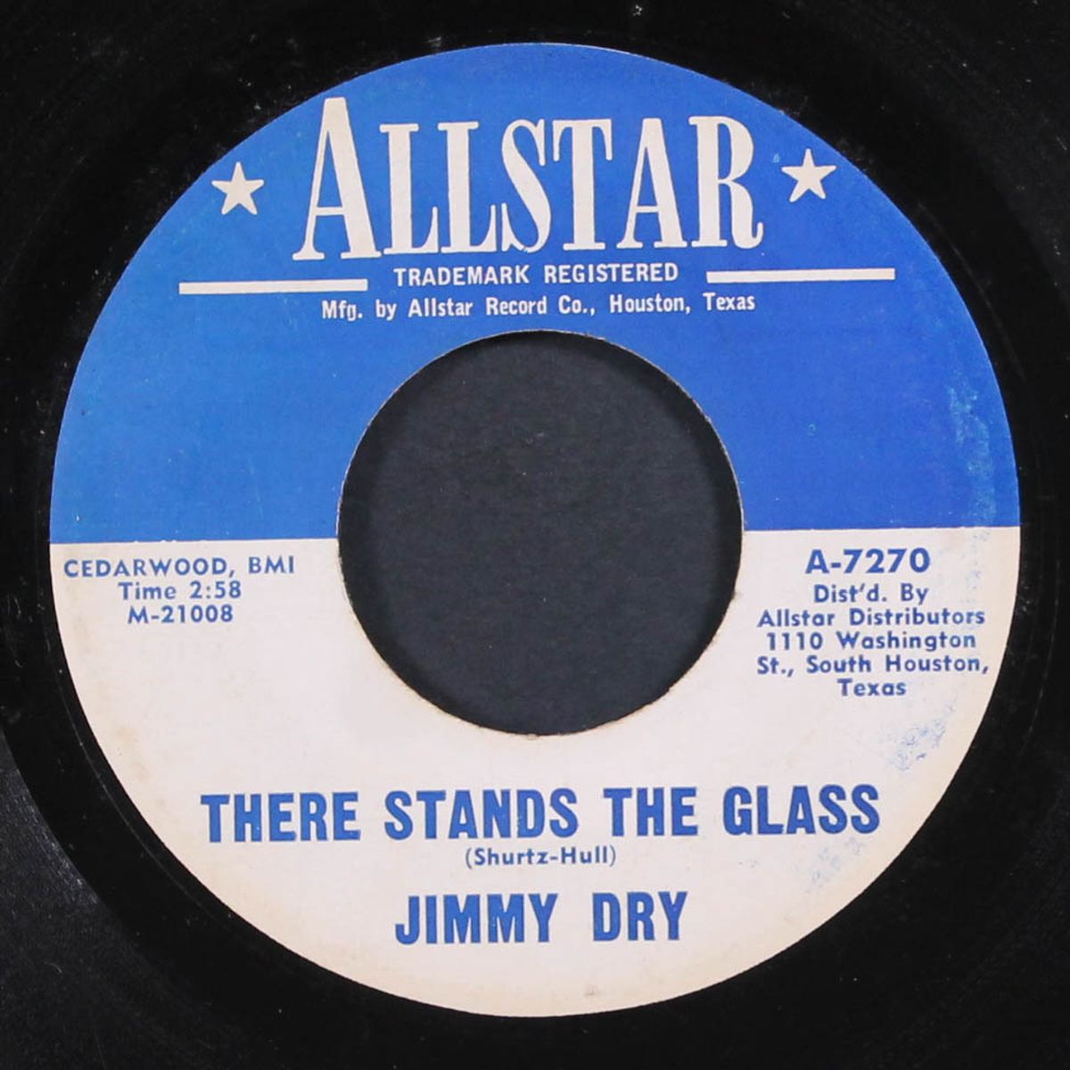 my darkest night / there stands the glass by JIMMY DRY