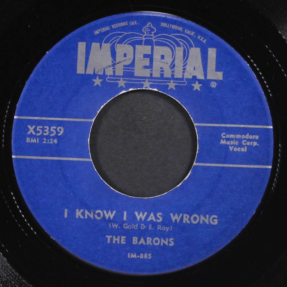 my dream my love / i know i was wrong by BARONS