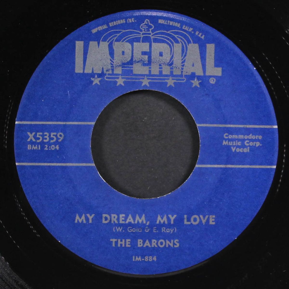 my dream my love / i know i was wrong by BARONS