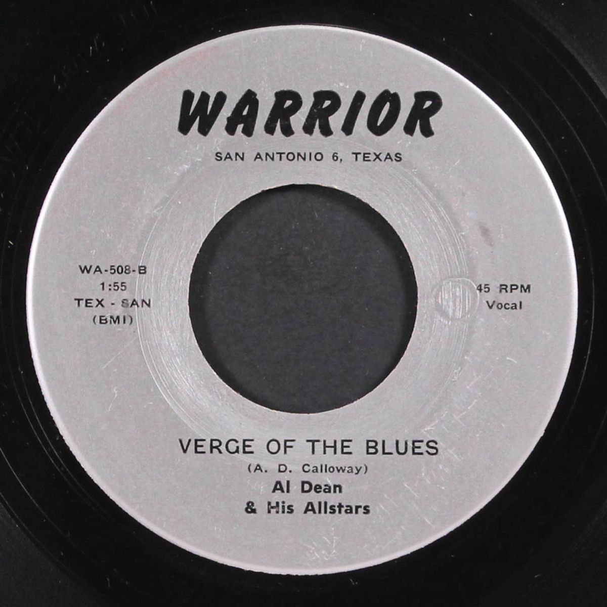 verge of the blues / i shot billy joe by AL DEAN & ALLSTARS