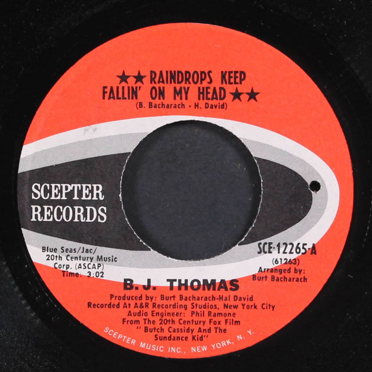 raindrops keep fallin' on my head / never had it so good by B.J. THOMAS