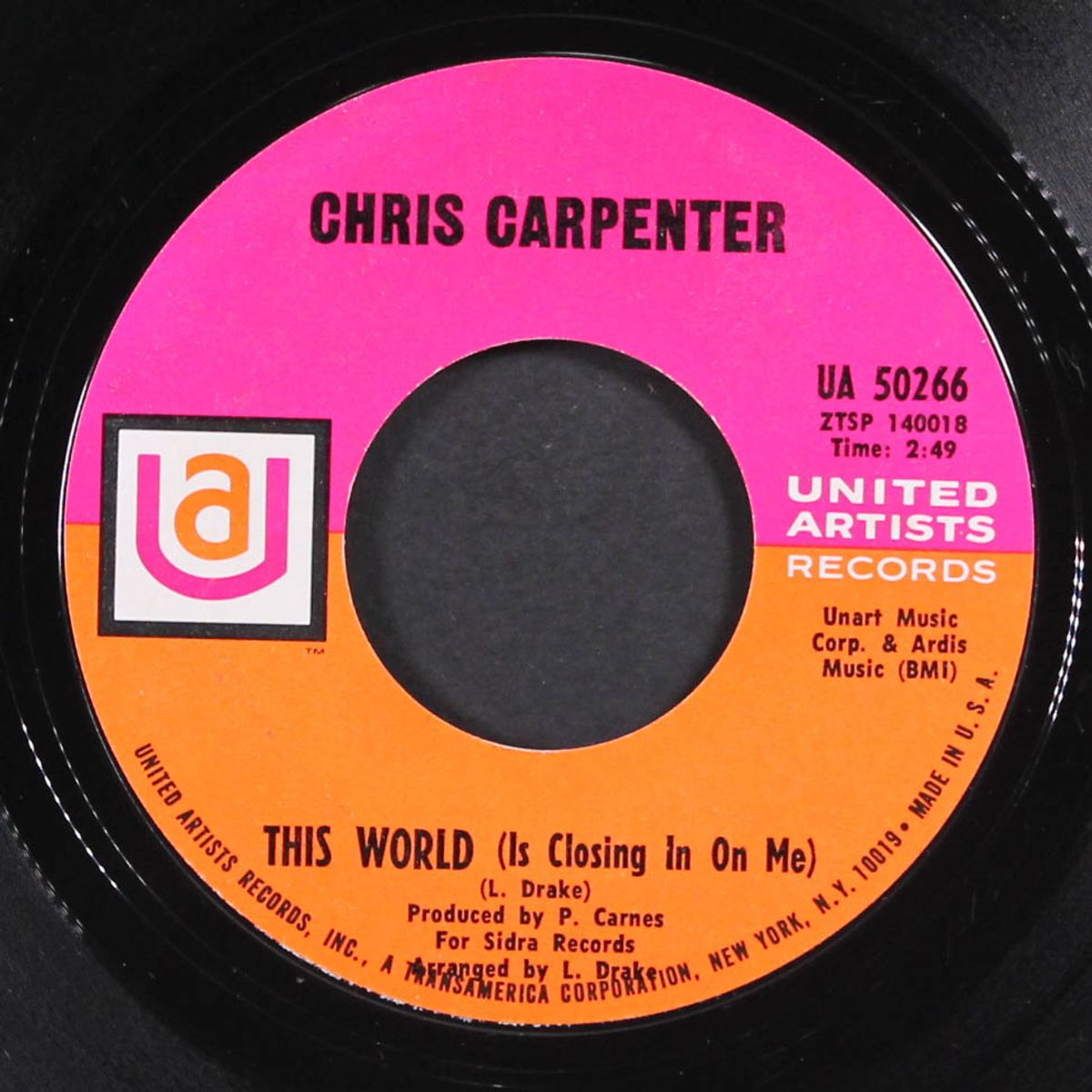 this world (is closing in on me) / waterfalls by CHRIS CARPENTER