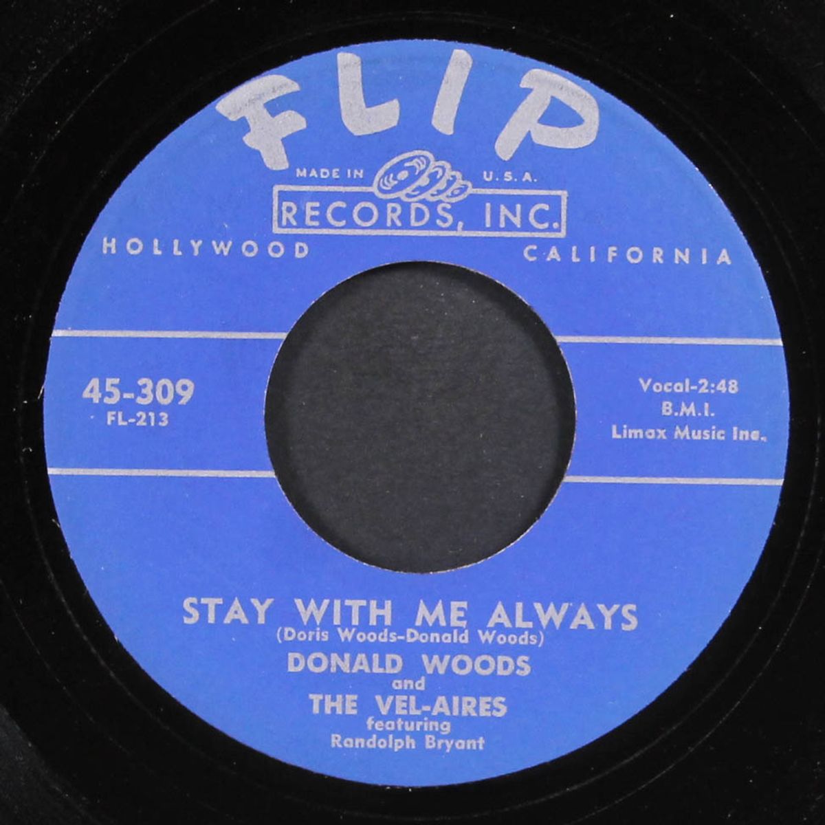 stay with me always / my very own by DONALD WOODS & VEL-AIRES