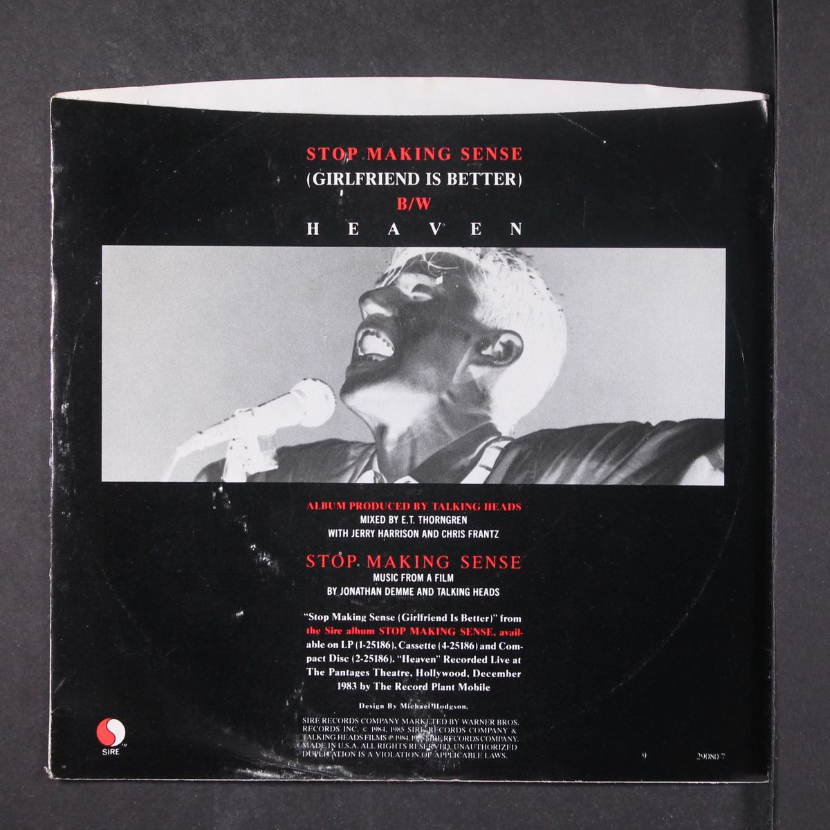 stop making sense by TALKING HEADS