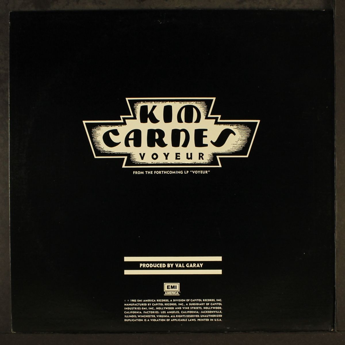 voyeur / same by KIM CARNES