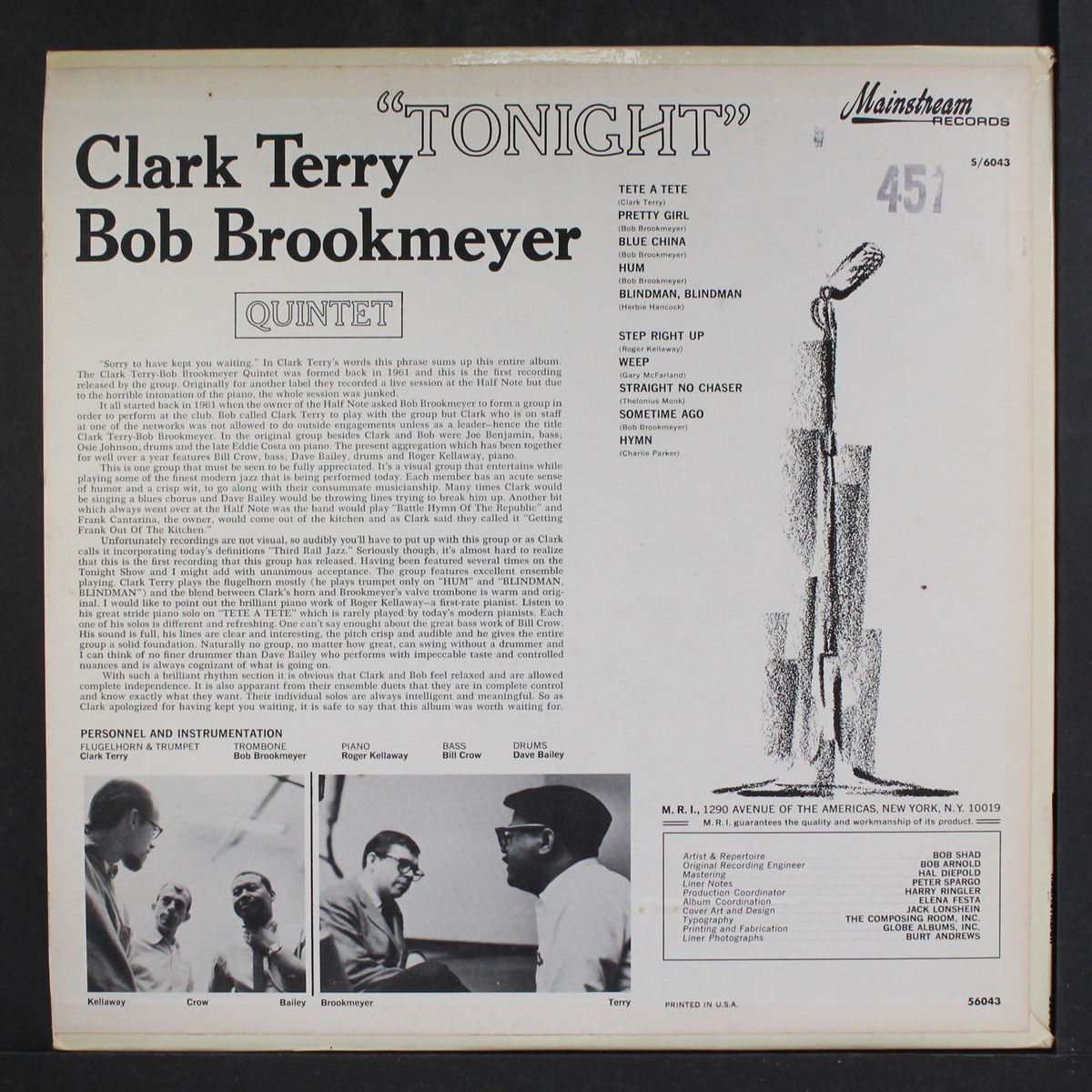 tonight by CLARK TERRY & BOB BROOKMEYER
