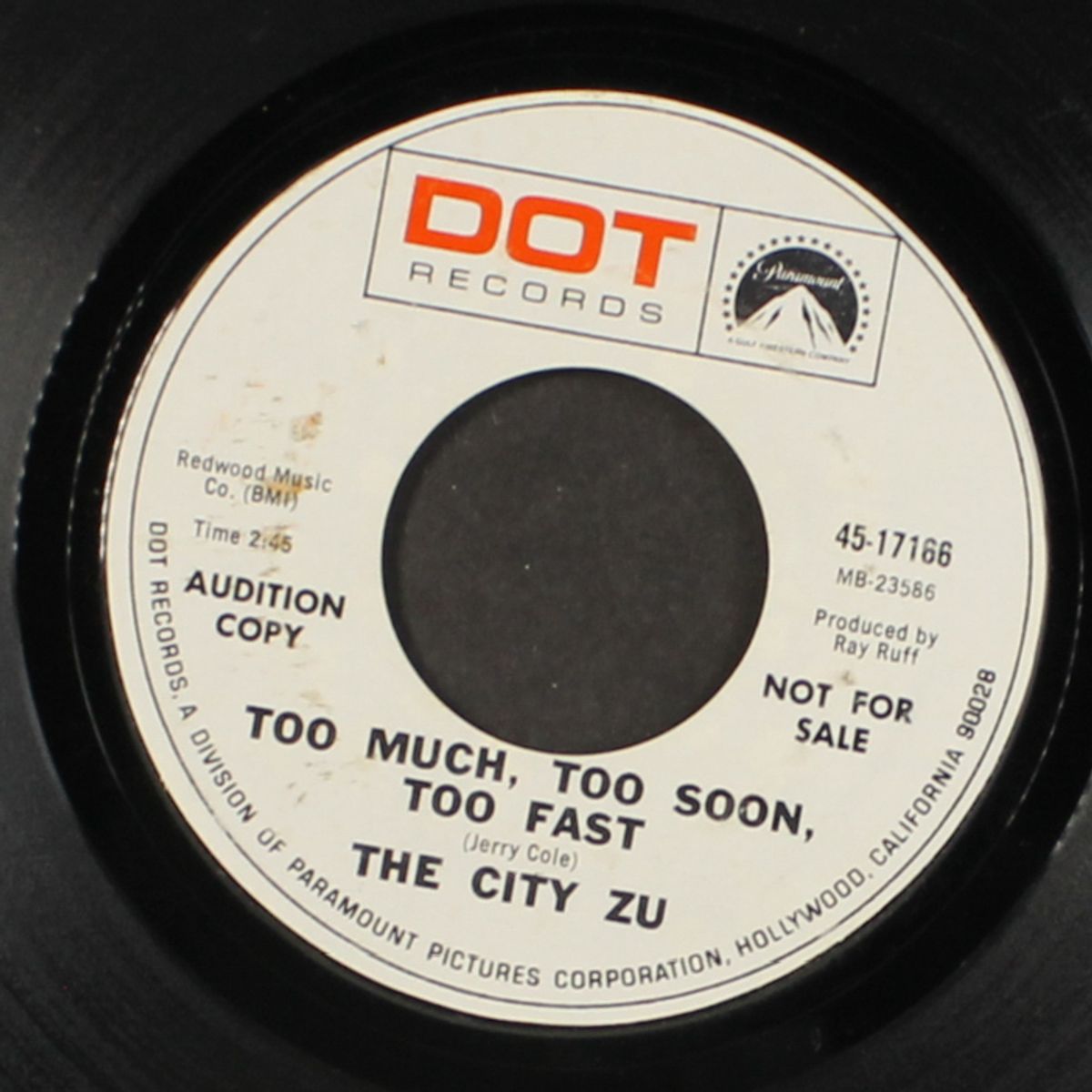 too much, too soon, too fast / eeny meeny by CITY ZU