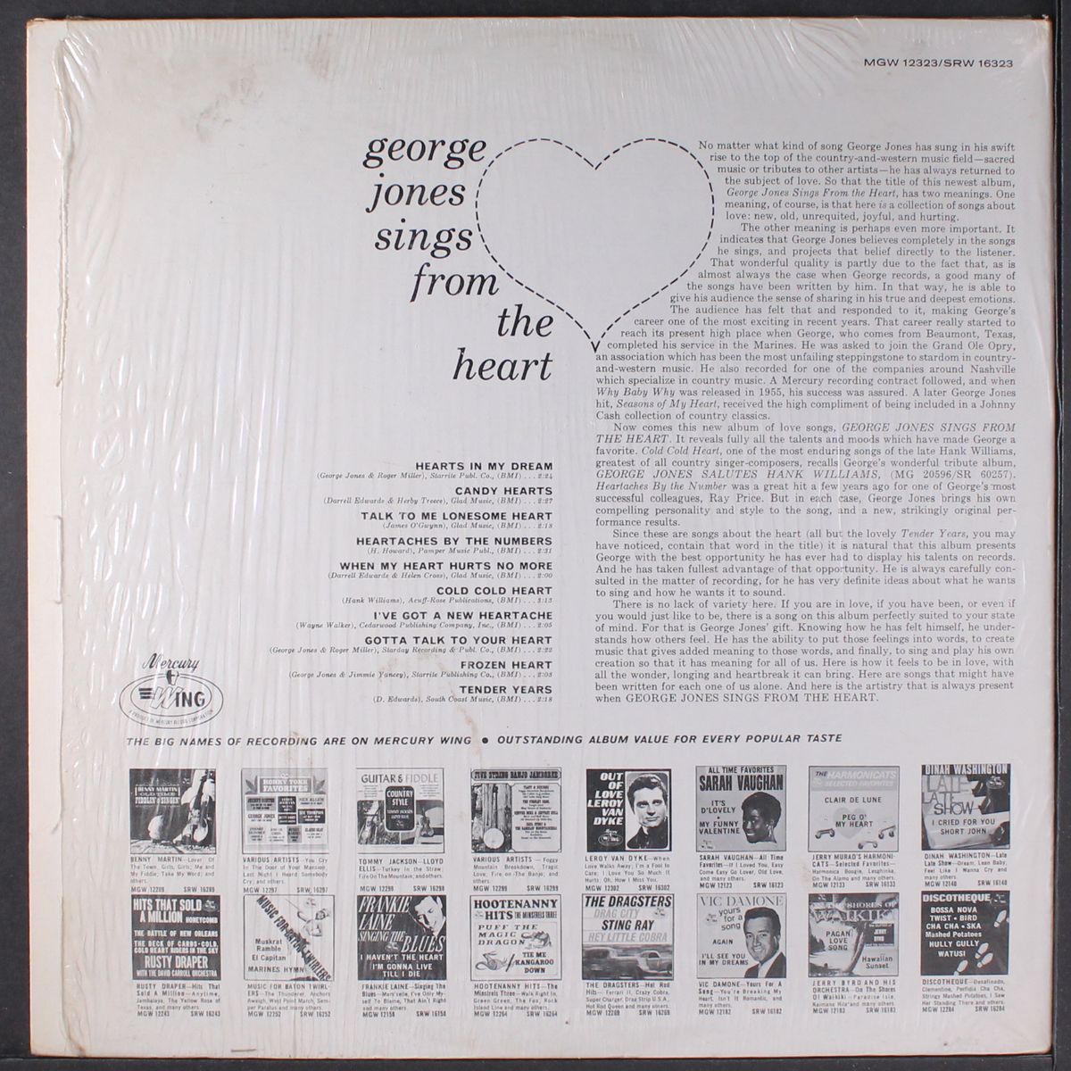 sings from the heart by GEORGE JONES