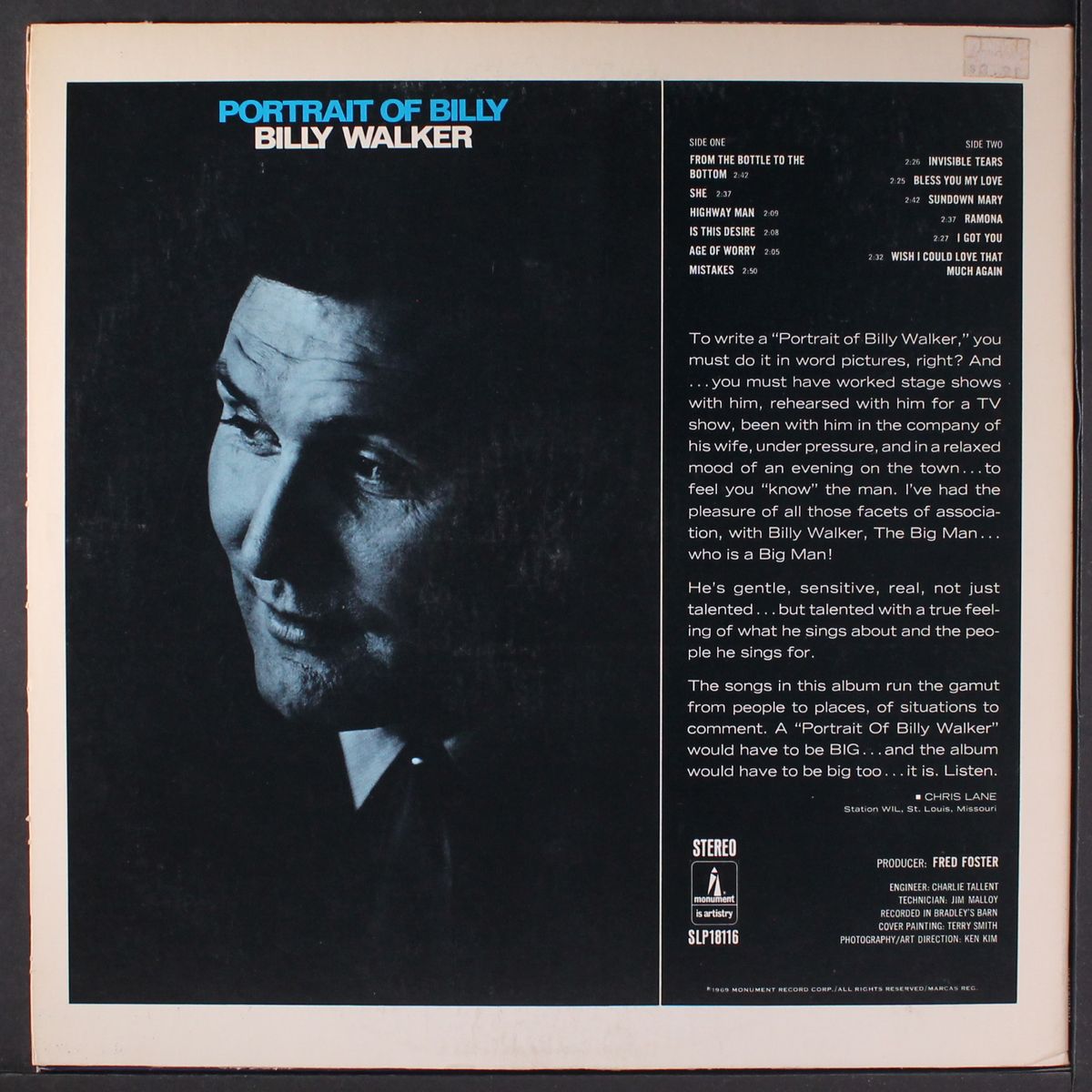 portrait of billy by BILLY WALKER