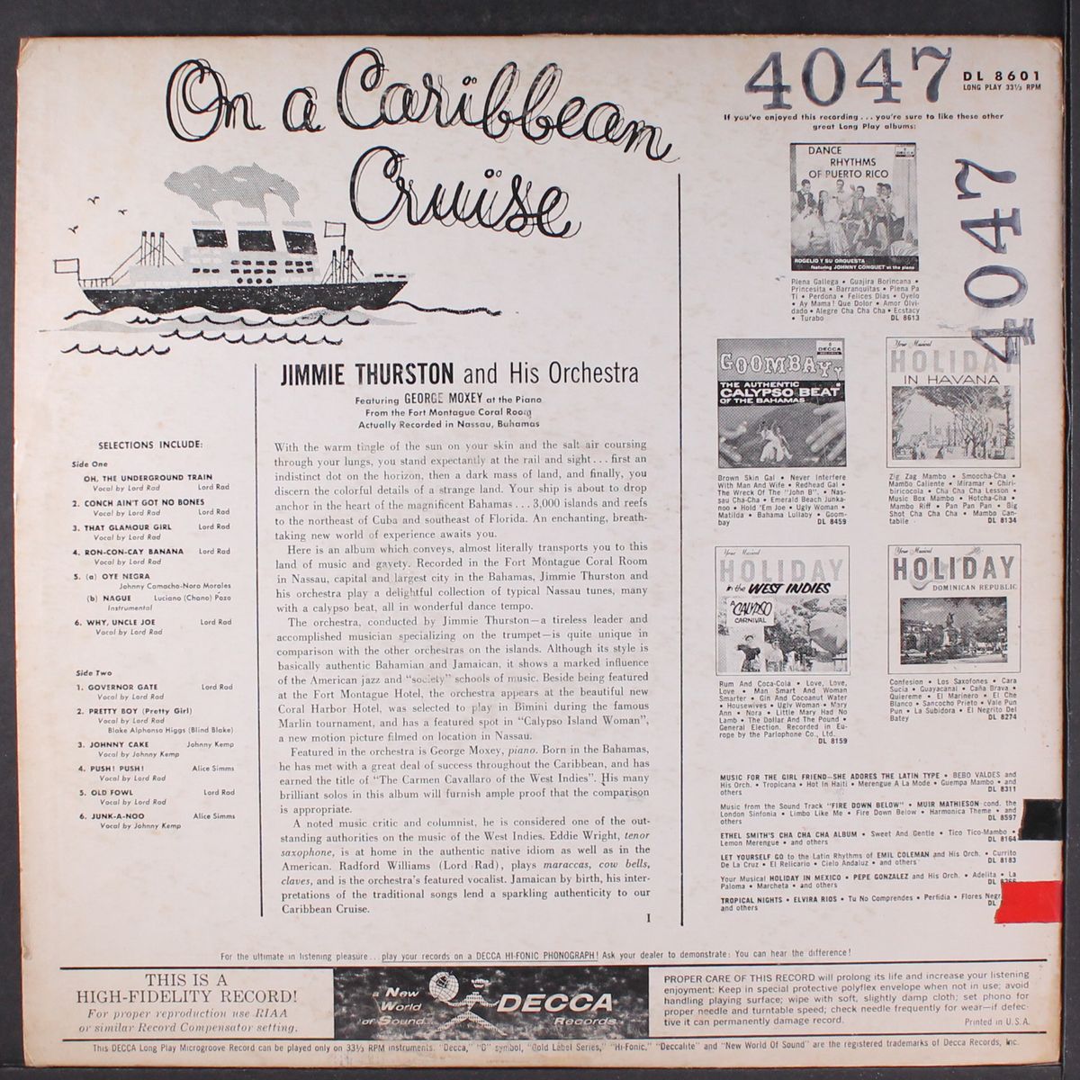 on a caribbean cruise by JIMMIE THURSTON
