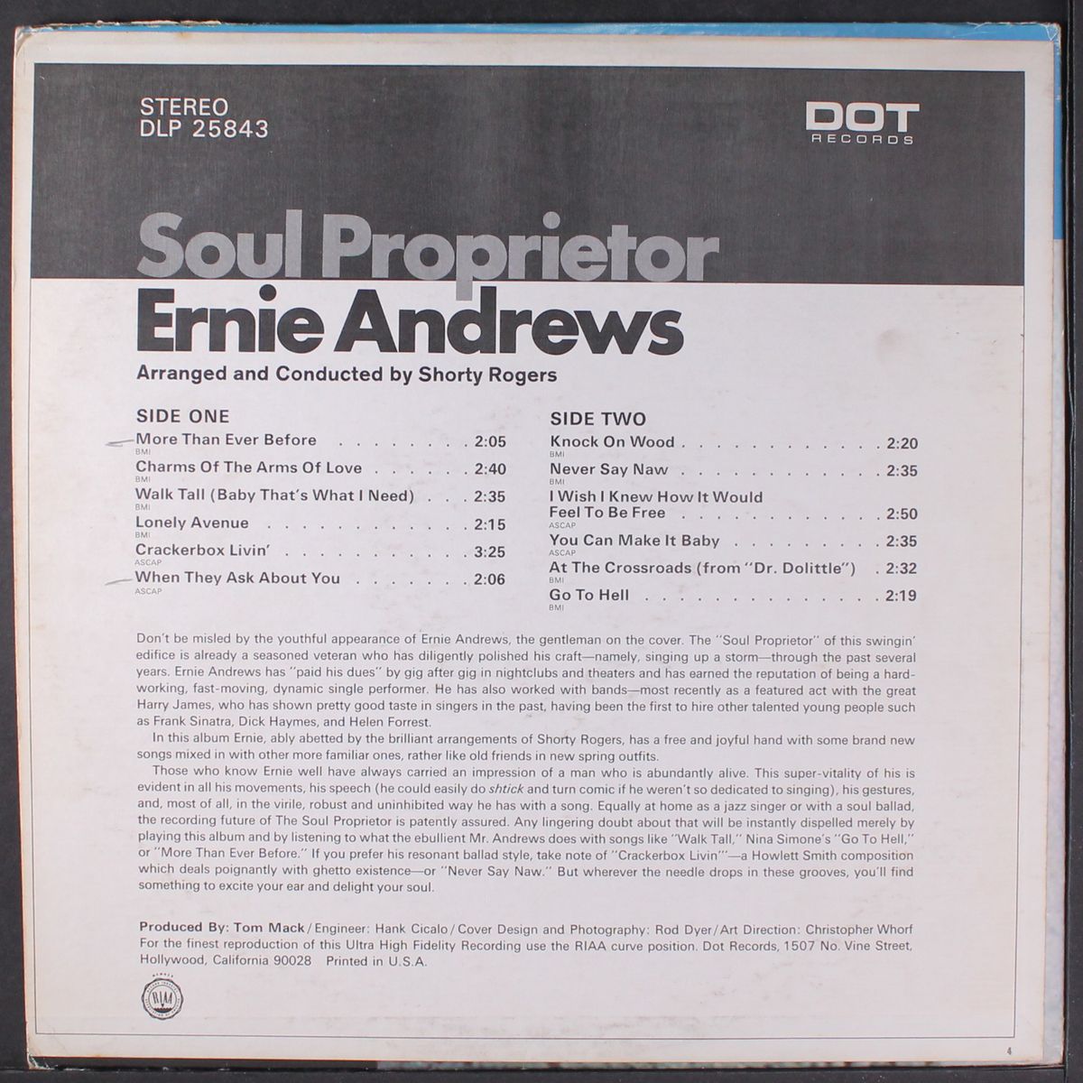 soul proprietor by ERNIE ANDREWS