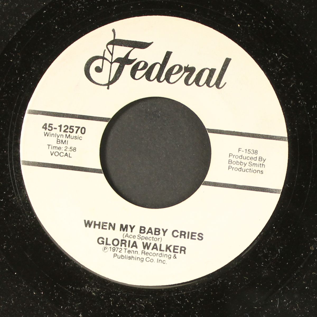 when my baby cries / gift of love by GLORIA WALKER