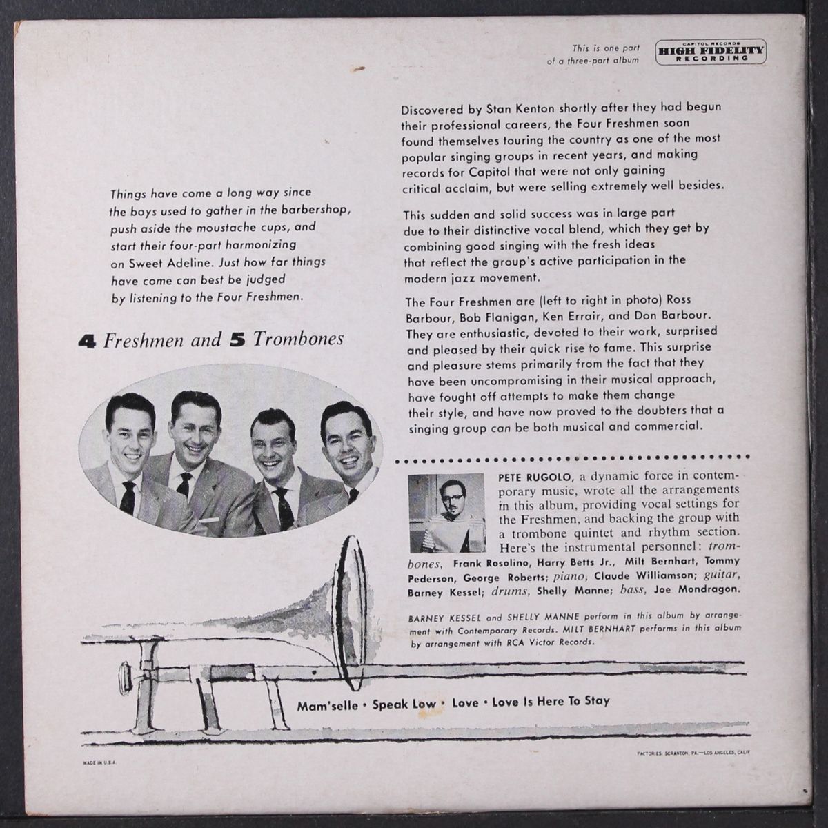 and five trombones pt. 2 by FOUR FRESHMEN