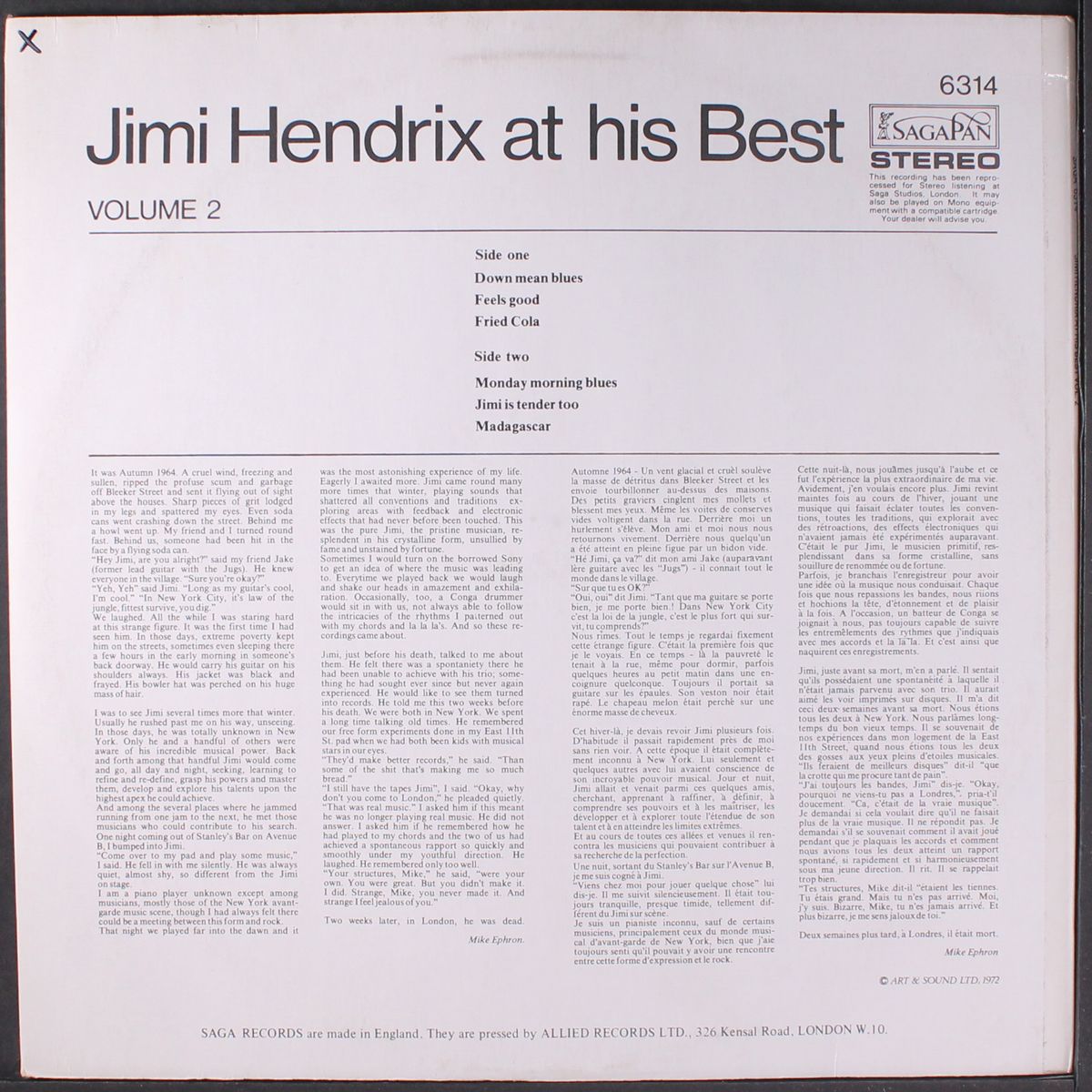 at his best, vol. 2 by JIMI HENDRIX