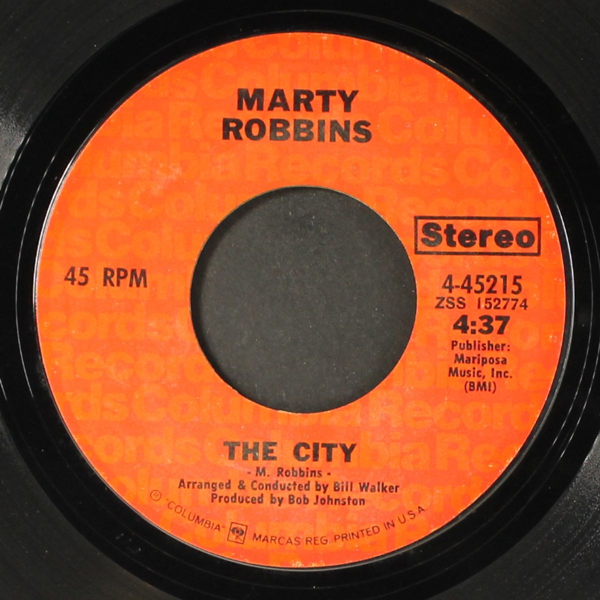 jolie girl / the city by MARTY ROBBINS