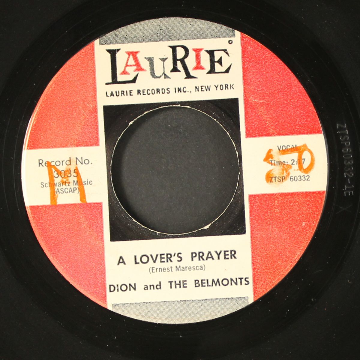 a lover's prayer / every little thing you do by DION & BELMONTS