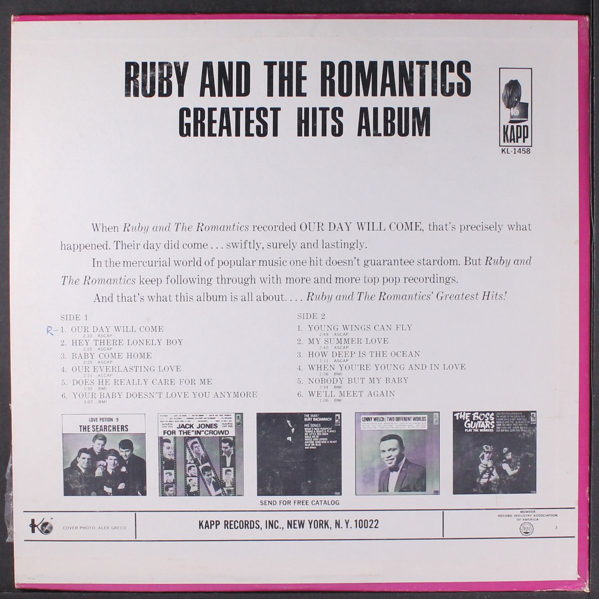 greatest hits by RUBY & ROMANTICS