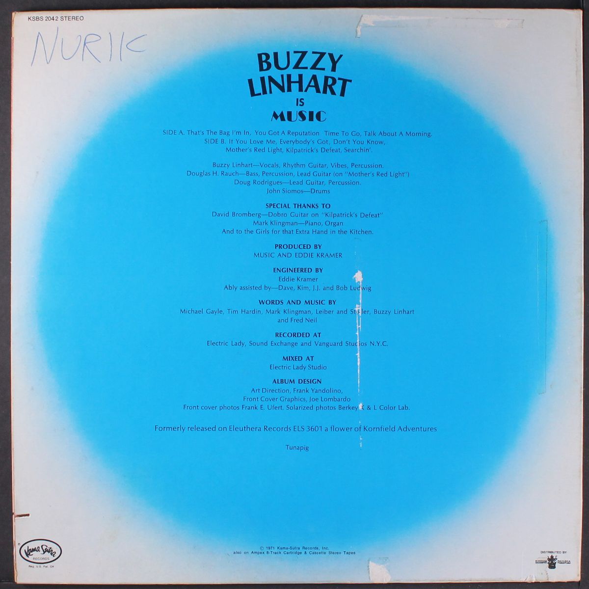 buzzy linhart is music by BUZZY LINHART