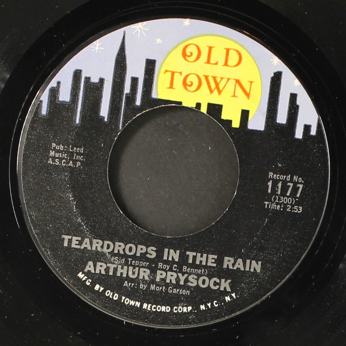 teardrops in the rain / i'm crossing over by ARTHUR PRYSOCK