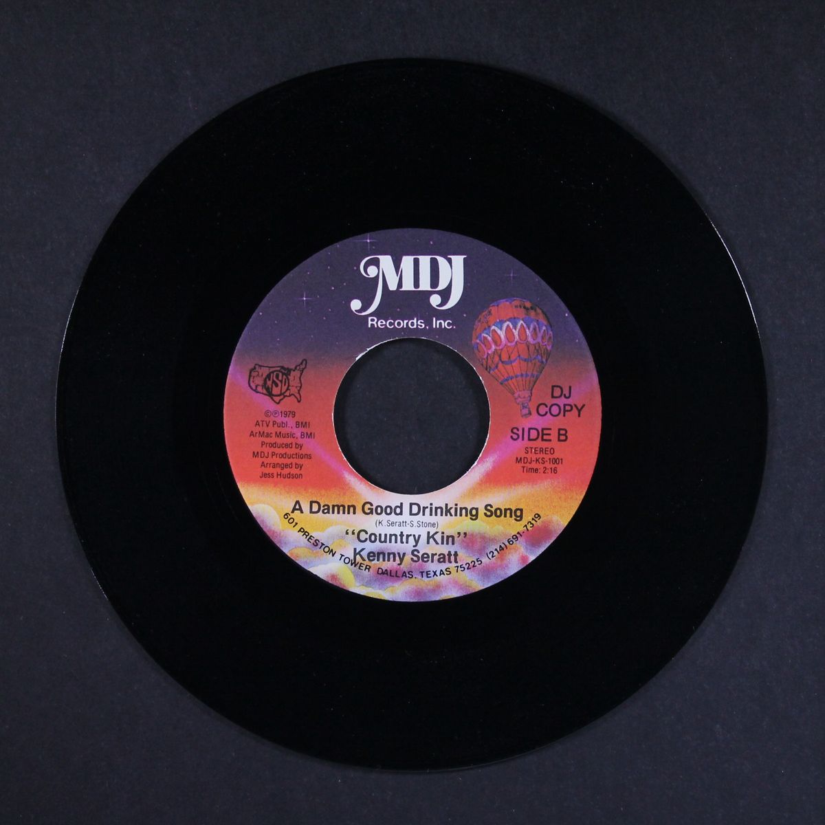 never gonna be a country star / a damn good drinking song by KENNY SERATT