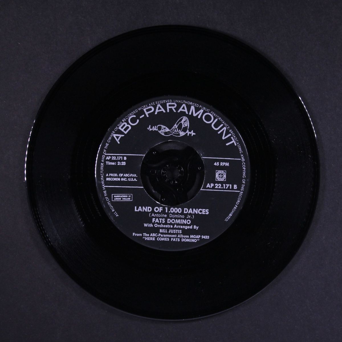who cares / land of 1000 dances by FATS DOMINO
