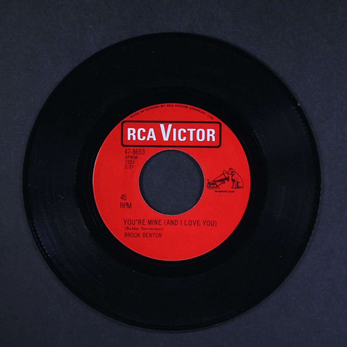 mother nature father time / you're mine by BROOK BENTON