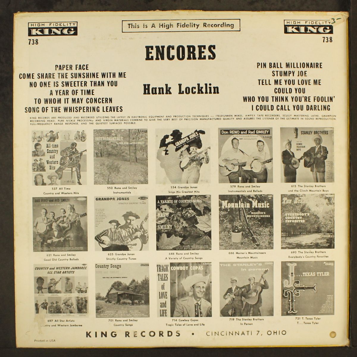encores by HANK LOCKLIN