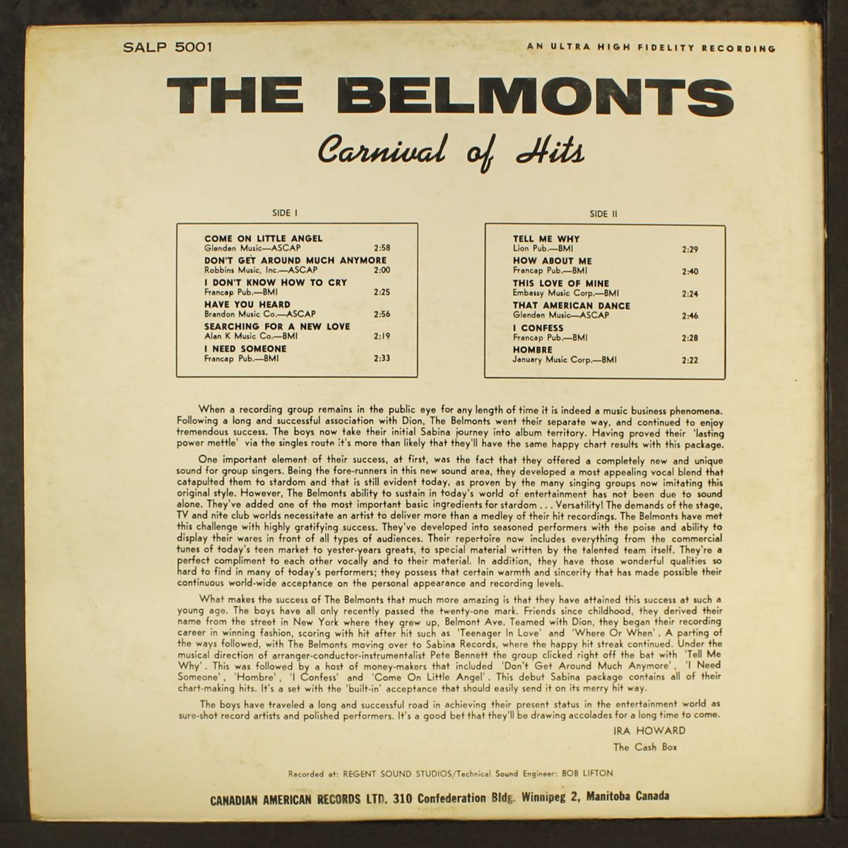 carnival of hits by BELMONTS