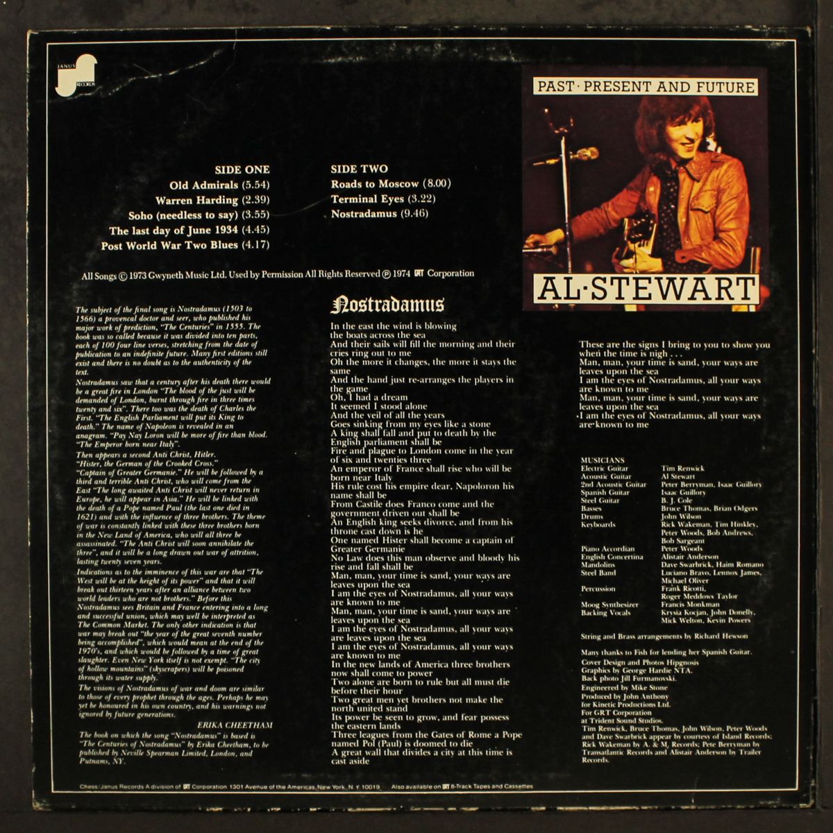 past, present and future by AL STEWART