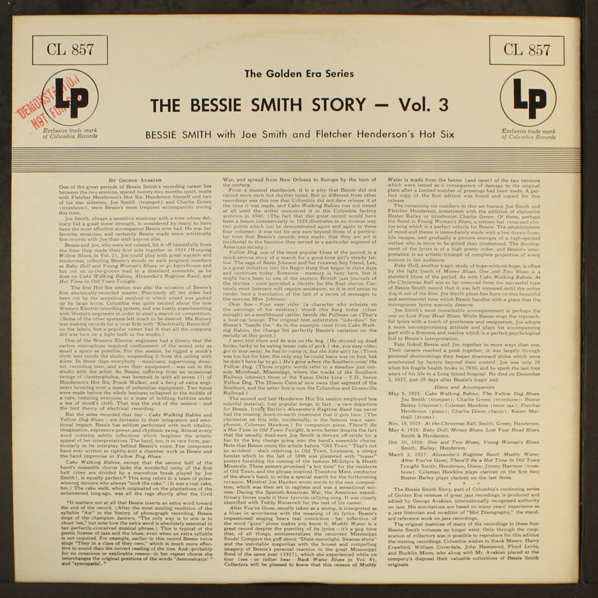 the bessie smith story, vol. 3 by BESSIE SMITH