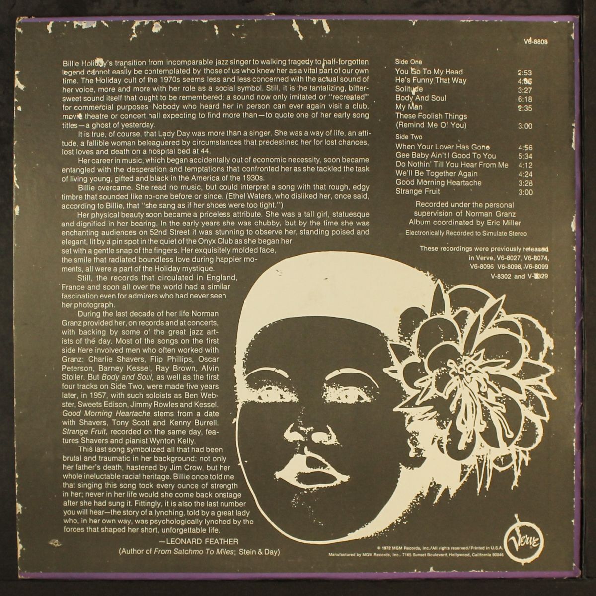 best of by BILLIE HOLIDAY