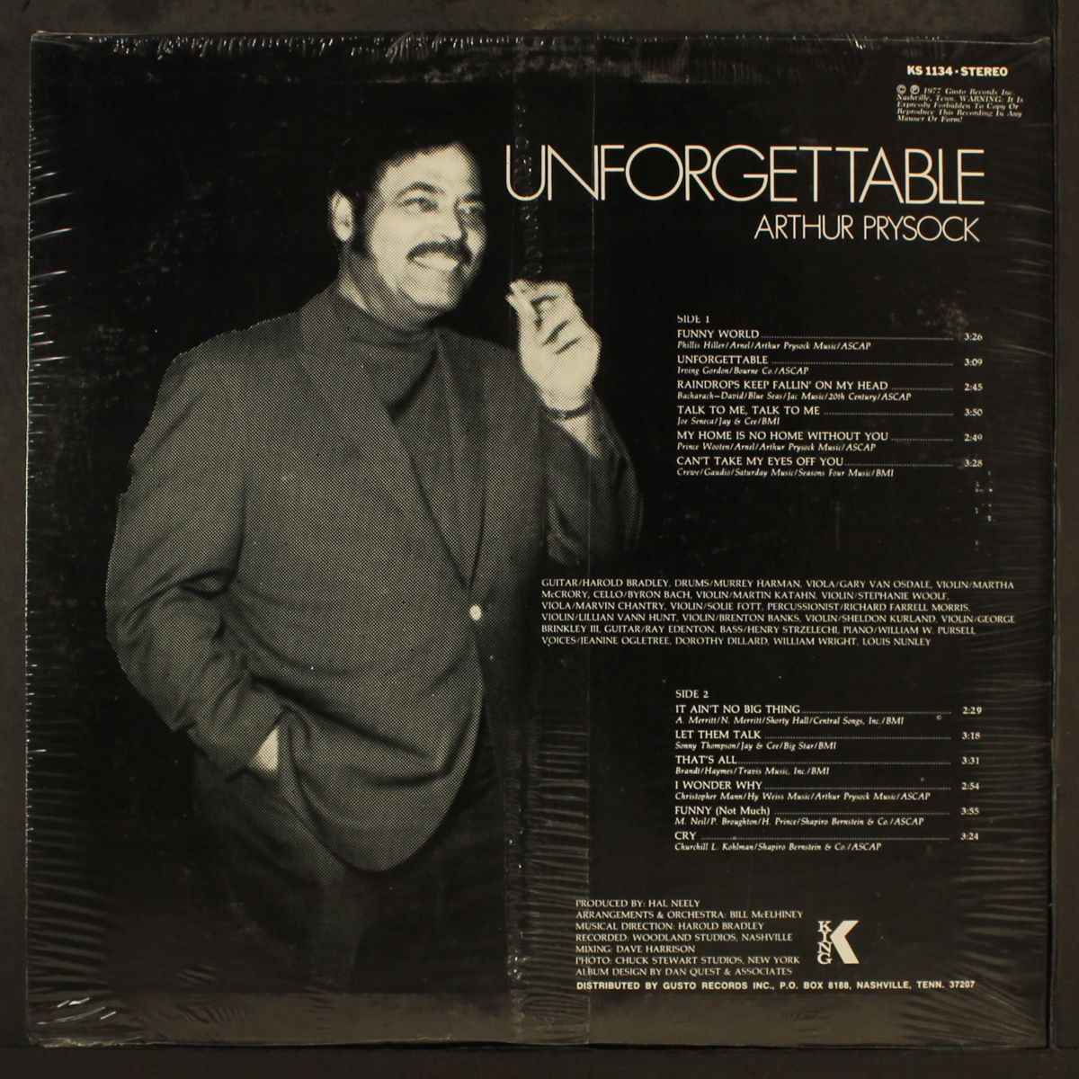 unforgettable by ARTHUR PRYSOCK