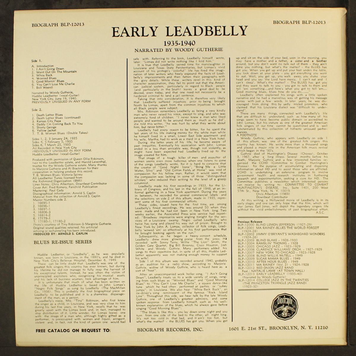 early leadbelly by LEADBELLY