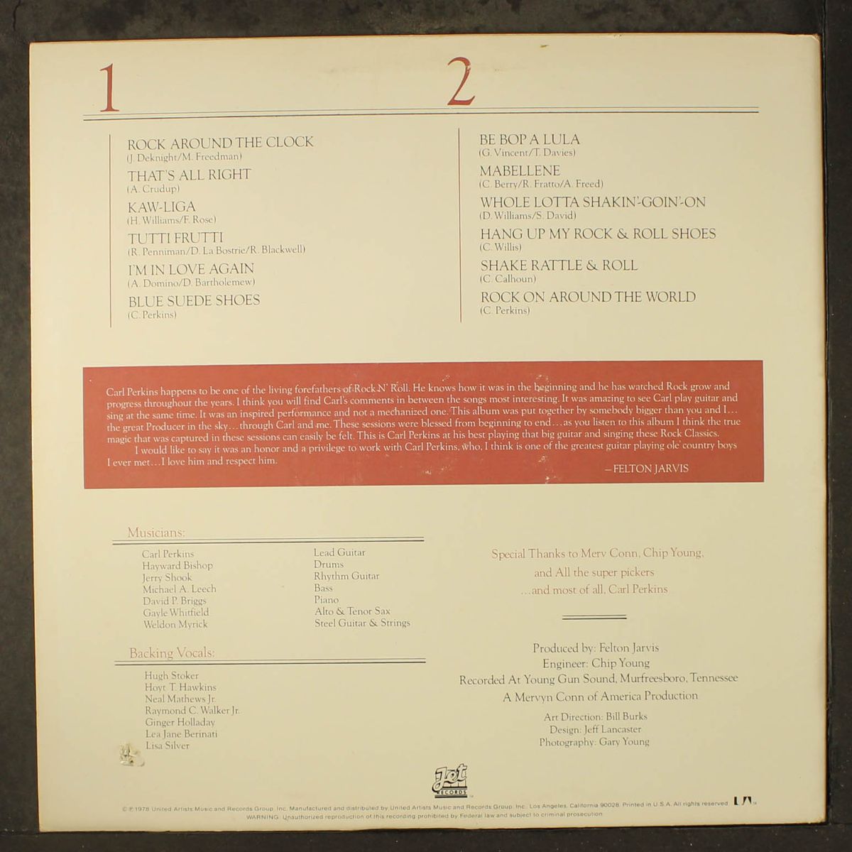 ol' blue suede's back by CARL PERKINS