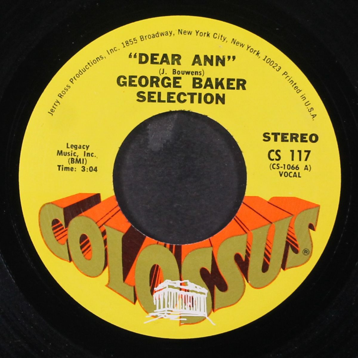 dear ann / fly by GEORGE BAKER SELECTION