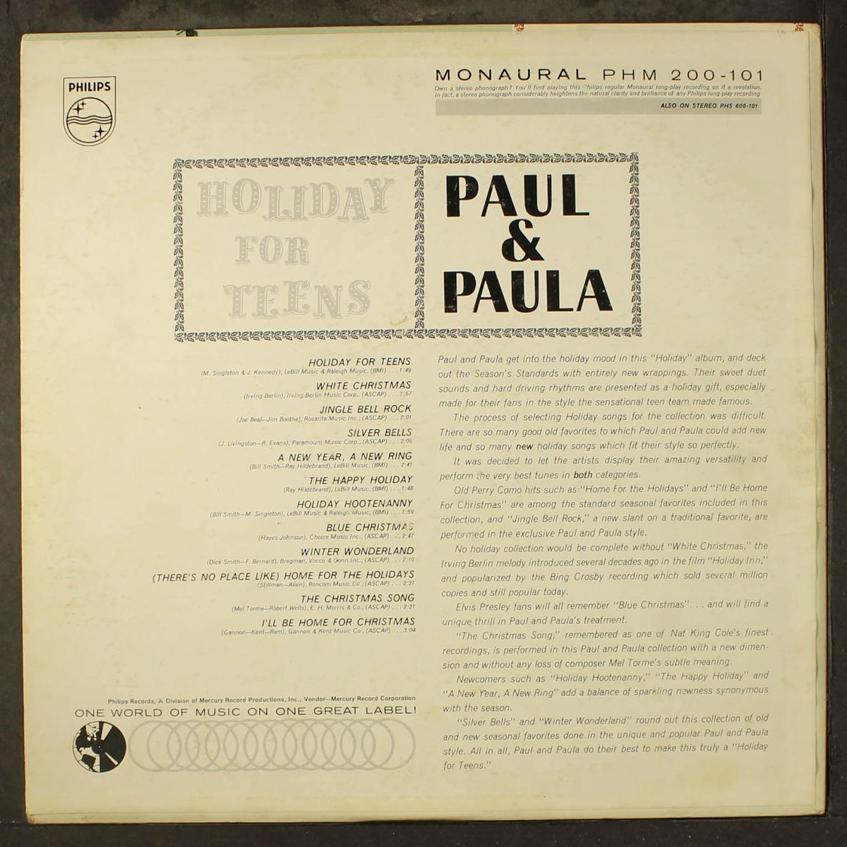 holiday for teens by PAUL & PAULA