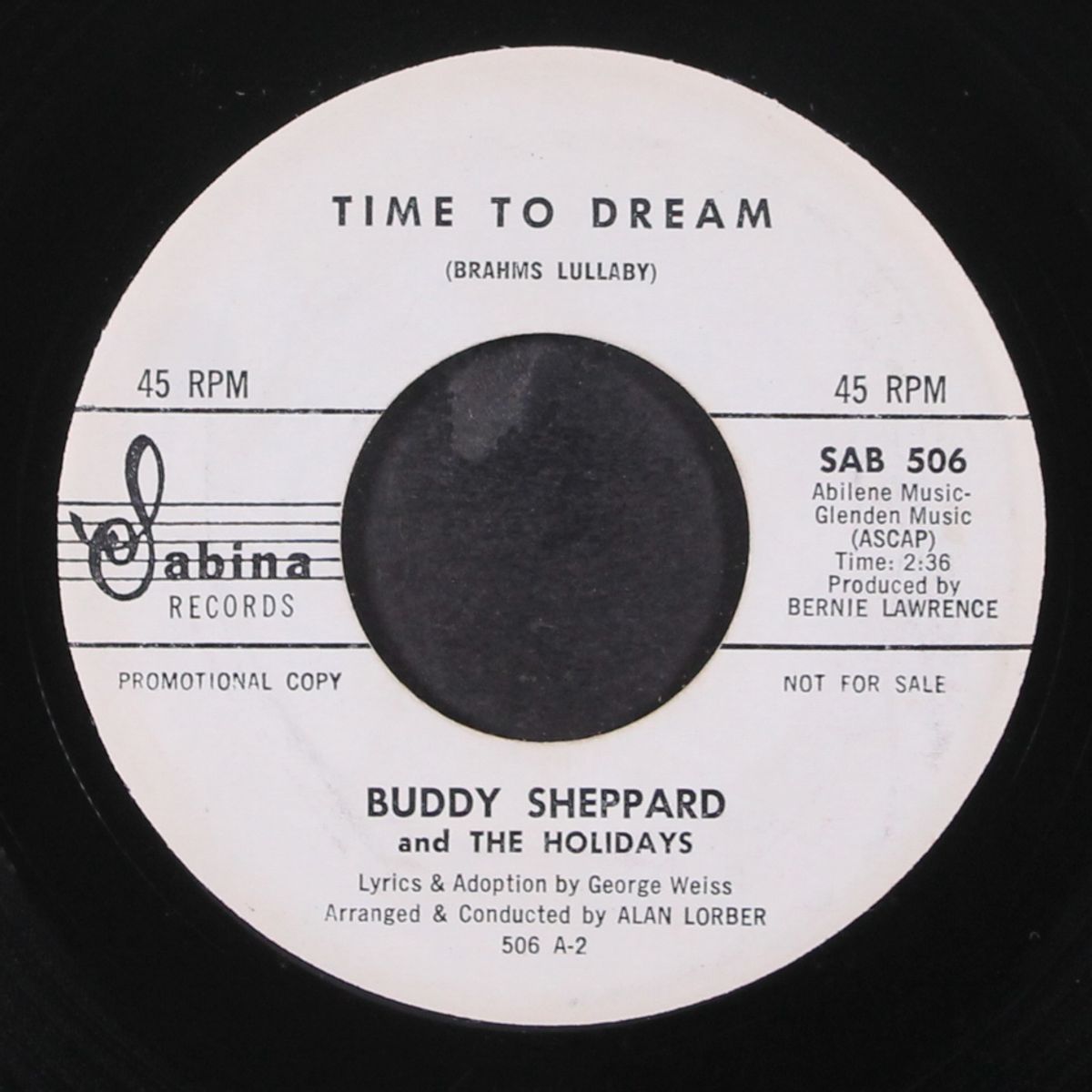 time to dream / my love is real by BUDDY SHEPPARD & HOLIDAYS